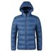 Giacca leggera con cappuccio da uomo, cappotto minimalista imbottito in cotone, capospalla casual slim fit con cappuccio staccabile, cerniera tinta unita_voghion.com