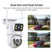 Outdoor HD Wireless Surveillance Camera Dual Screen Network Camera WiFi Kame_voghion.com