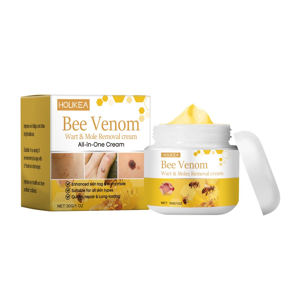 HOUKEA Crema idratante per il corpo, detergente e delicata per la cura della pelle_voghion.com