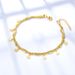 Ankle Bracelet Fashion Niche Design Leaf Circle Geometric Stainless Steel Jewelry Summer Beach Anklet_voghion.com