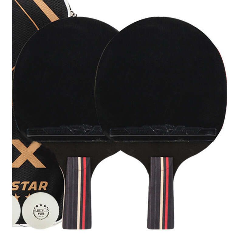 Huisheng Samsung Table Tennis Horizontal Pure Wood High Elastic Racquet Set_voghion.com