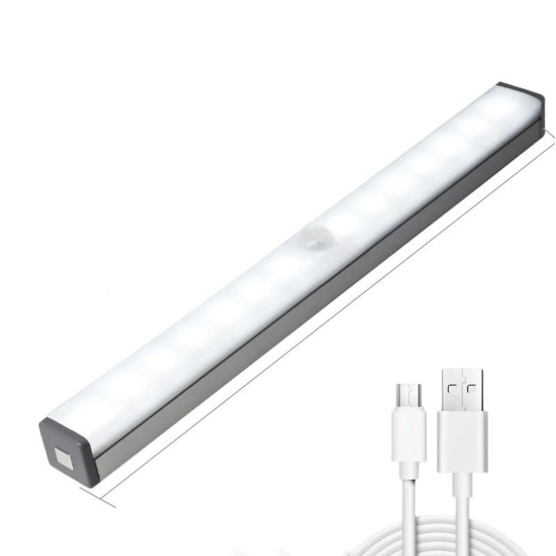 1pc ασύρματο νυχτερινό φως LED με αισθητήρα κίνησης, νυχτερινή λάμπα ντουλαπιού για κουζίνα, υπνοδωμάτιο, ανιχνευτή φωτός, οπίσθιο φωτισμό σκάλας ντουλαπιού_voghion.com