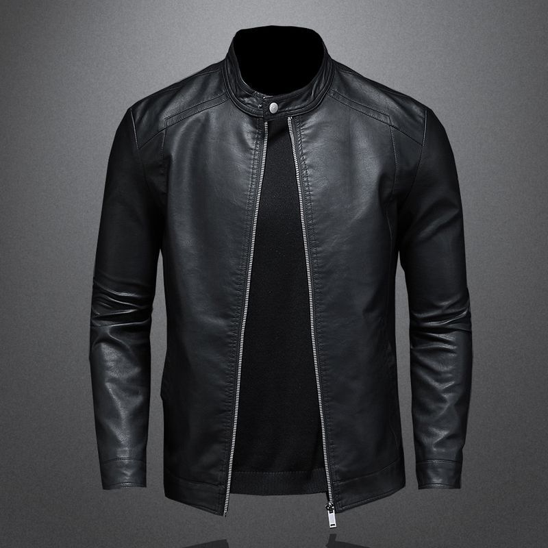 kožna jakna Muška jesen/zima motociklistički casual kaput muški_voghion.com
