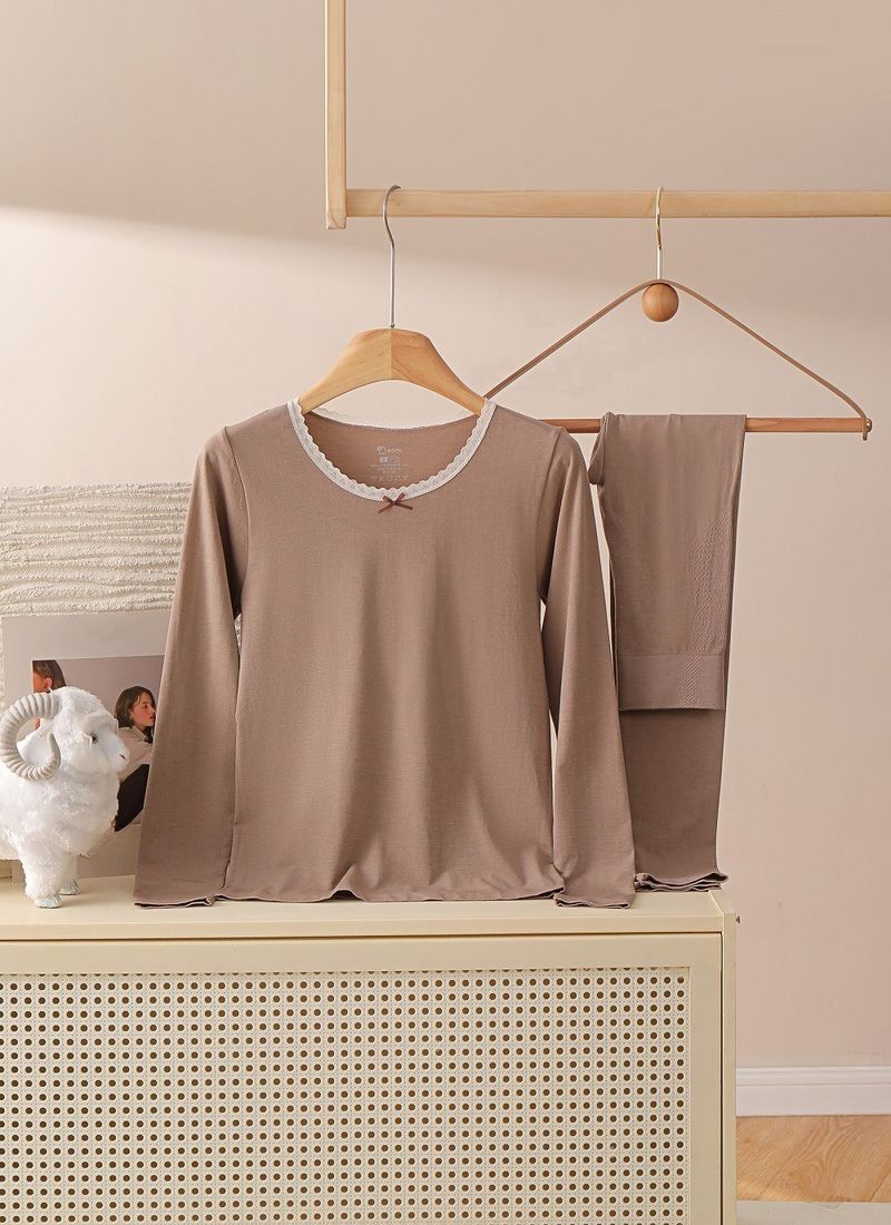 Machine Washable Wool Seamless Body Shaping Warm Underwear Set | Wool Slimming Pants 2025 Autumn/Winter Edition_voghion.com