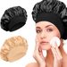Wide-brimmed High-elasticity Headscarf, Beauty Cap, Shower Cap, Women's Nursing Satin Sleeping Cap_voghion.com