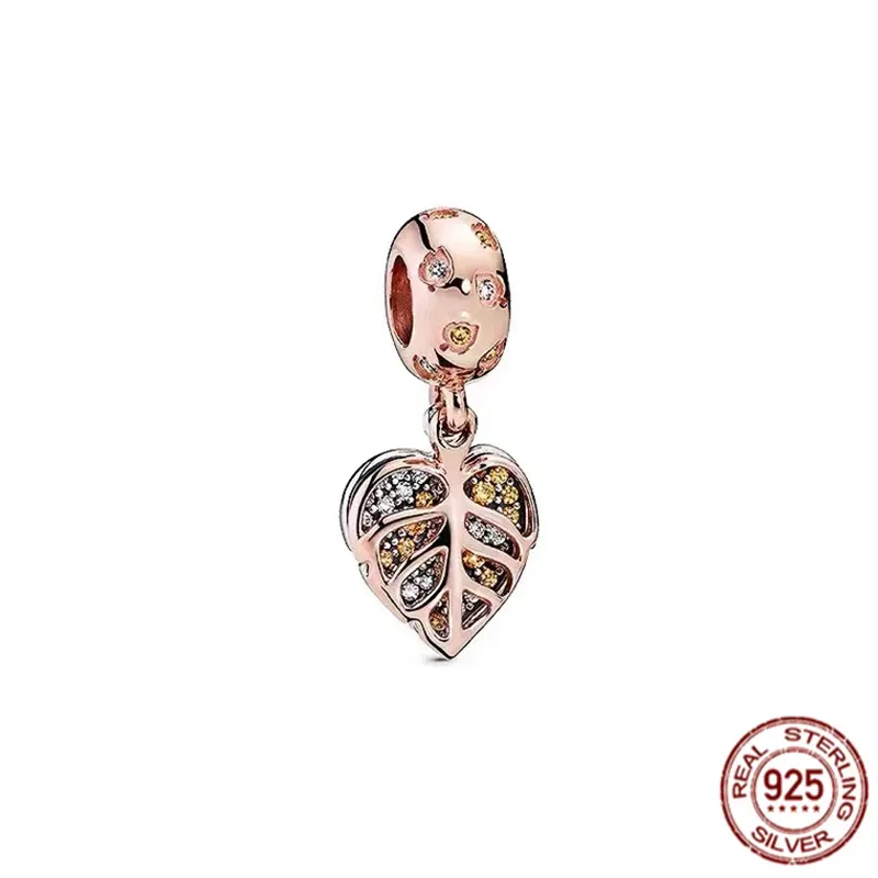 Nouvelle perle papillon scintillante en argent S925, très populaire, idéale pour la création de bracelets primitifs et de bijoux raffinés._voghion.com