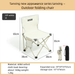 Outdoor Folding Chair, Portable Stool With Backrest, Camping Equipment, Fishing Stool, Sketching Chair For Art Students, Folding Stool_voghion.com