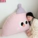 Cojín para la cabeza de cama de algodón coreano lavado, acolchado, con ojos grandes, forma irregular, almohada grande_voghion.com