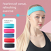 Sports Antiperspirant Band Elastic Solid Color Widened Sweat-Absorbing Headband Running Sweat-Guiding Hairband_voghion.com