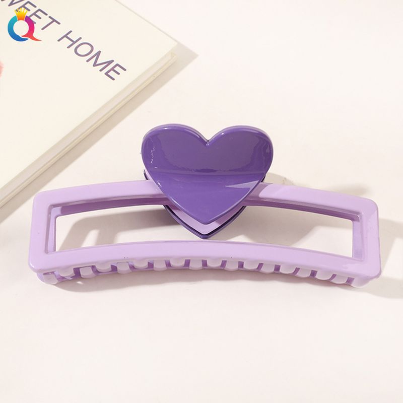 Nouvelle grande épingle à cheveux carrée en forme de cœur, pince à cheveux arrière de la tête, pince requin, pince à queue de cheval, accessoires pour cheveux_voghion.com
