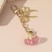 New Cherry Bow Car Keychain High-end Feel Women's Bag Pendant Backpack Charm_voghion.com