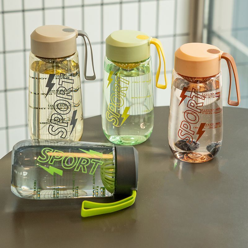 Trendy Cute Small Portable Plastic Anti-fall Summer Female Student Simple Handy Cup Korean Style_voghion.com