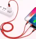 3 In 1 Nylon Braided Multi USB Fast Charging Cables Micro Type C Cable Phones Android Charger Cord Mobile Cell Phone_voghion.com