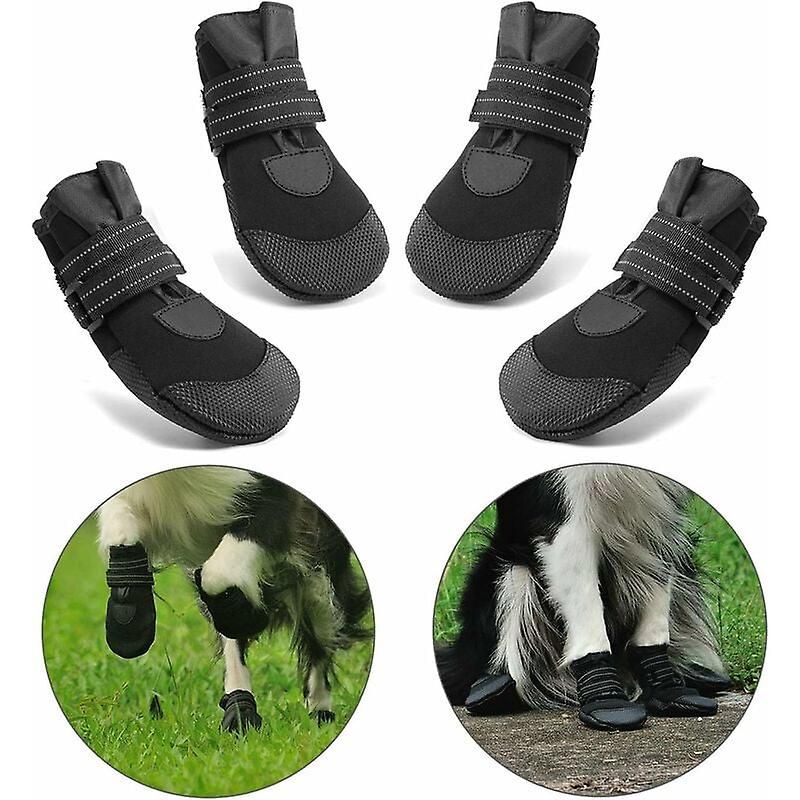 Protective Boots, 4 Pieces Dog Shoes Non-Slip Soft Sole For Small To Medium Dogs (3)_voghion.com