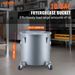 VEVOR Fryer Grease Bucket, 10 Gal Oil Disposal Caddy With Caster Base, Carbon Steel Rust-Proof Coating, Oil Transport Container With Lid, Lock Clips, Filter Bag For Hot Cooking Oil Filtering, Gray_voghion.com