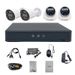 Telecamere di sicurezza Telecamera di sorveglianza coassiale Ahd Set a 4 vie Registrazione ad alta definizione Telecamera con guscio in plastica Set completo di apparecchiature di sicurezza_voghion.com