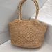 Borsa a mano in rafia di alta qualità, realizzata a mano in modo artigianale, piccola borsa intrecciata in erba di rosa 3D_voghion.com