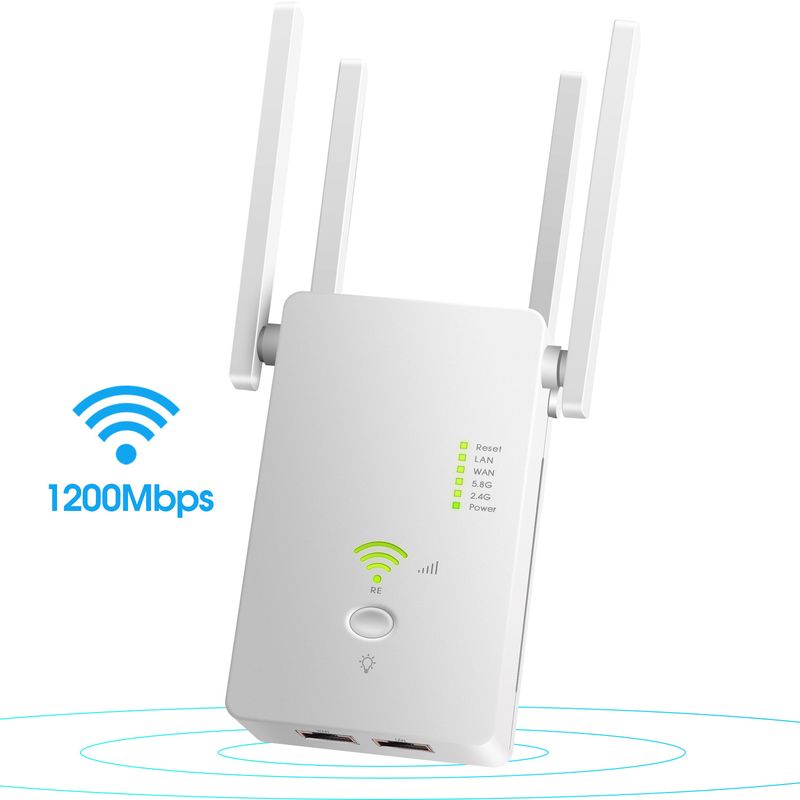 5Ghz Wireless WiFi Repeater 1200Mbps Router Wifi Booster 2,4G Wifi Long Range Extender 5G Wi-Fi Signal verstärker Repeater Wifi_voghion.com