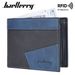 New men's wallet short baellerry contrast color multi-card slots tri-fold coin purse anti-magnetic wallet men_voghion.com