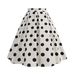 GraceChic X Cross-Border Women's Manufacturer Wholesale European And American Fashion Versatile Polka Dot Print Half Pleated Waist_voghion.com
