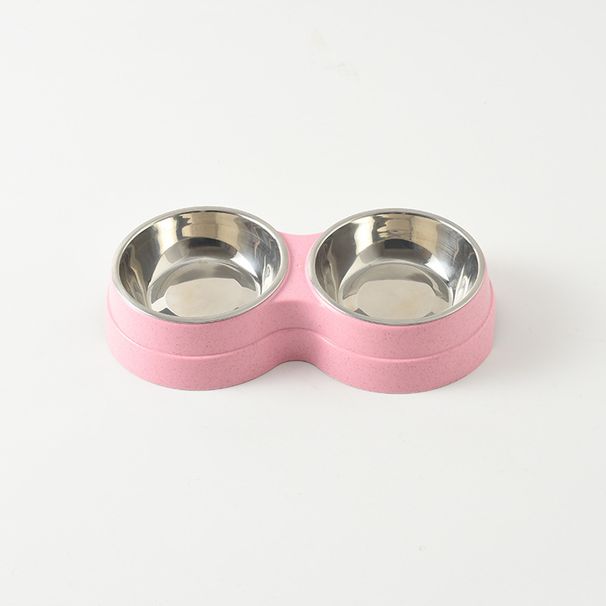 Ny avtakbar dobbel kattmat i rustfritt stål til kjæledyr, drikke- og fôringsskål for hund_voghion.com