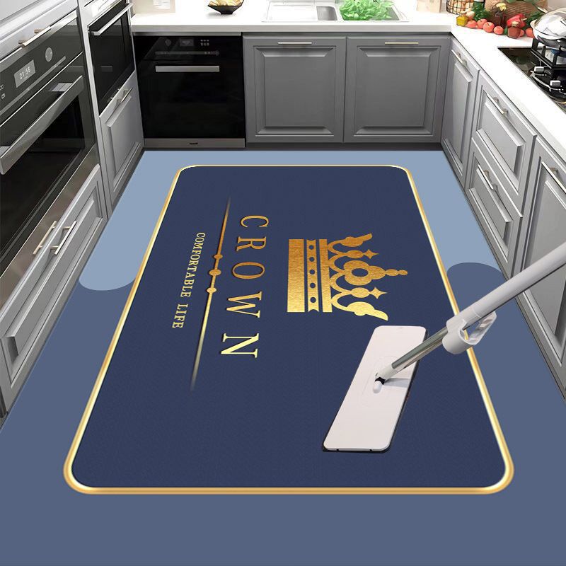 Mobili per la casa Tappetini semplici per cucina completi per pavimenti, tappetini antiscivolo lavabili resistenti allo sporco, assorbenti per acqua e olio, tappetini in fango diatomee_voghion.com