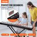 VEVOR 88 Key Digital Piano Keyboard Semi Weighted Electric Portable With Stand_voghion.com