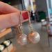 Women's Earrings White pearl zircon ear hooks 2022 new trendy style light luxury high-end earrings French retro earrings_voghion.com