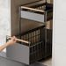 Double-layer Pull-out Basket Drawer-type Sink Multi-functional Cabinet Interior Miscellaneous Storage Rack_voghion.com
