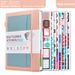 Undated Daily Planner Notebook With Elastic Band & Stickers – PU Leather Cover, 200 Sheets Of 80G High-Quality Paper_voghion.com