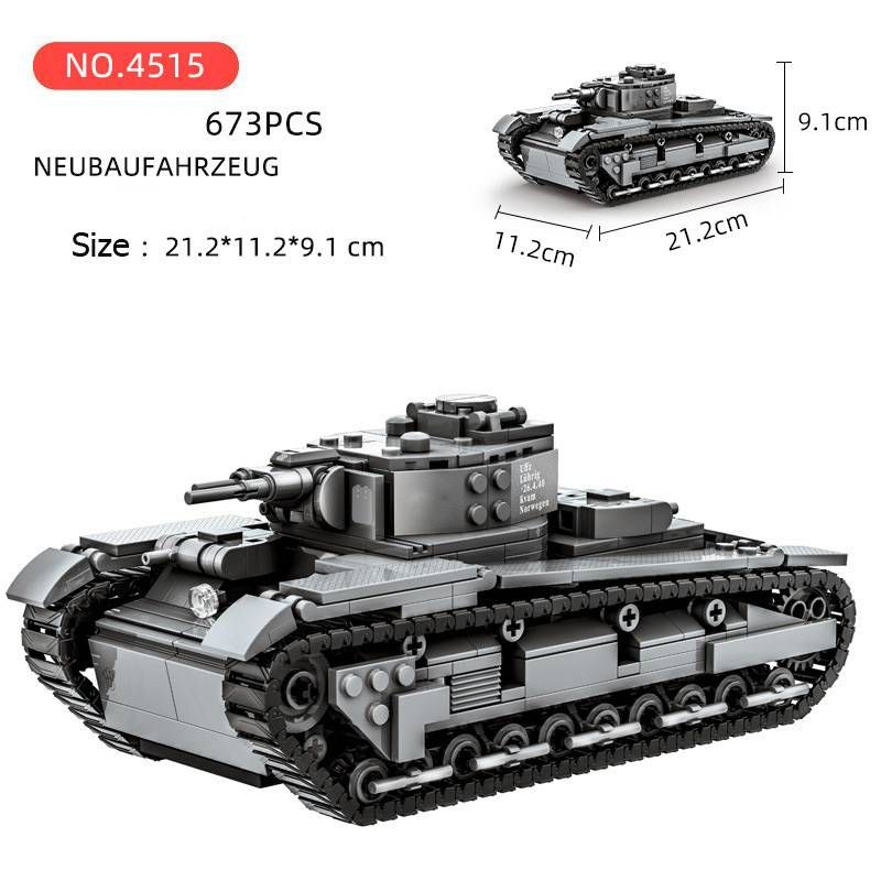 WW2 Military Classic Model NBFZ Heavy Tank Collection Ornament Building Blocks Bricks Christmas Toys _voghion.com