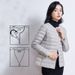 Women's Clothing thin winter coats jacket short round neck V neck long sleeve lining solid color large size simple jacket_voghion.com