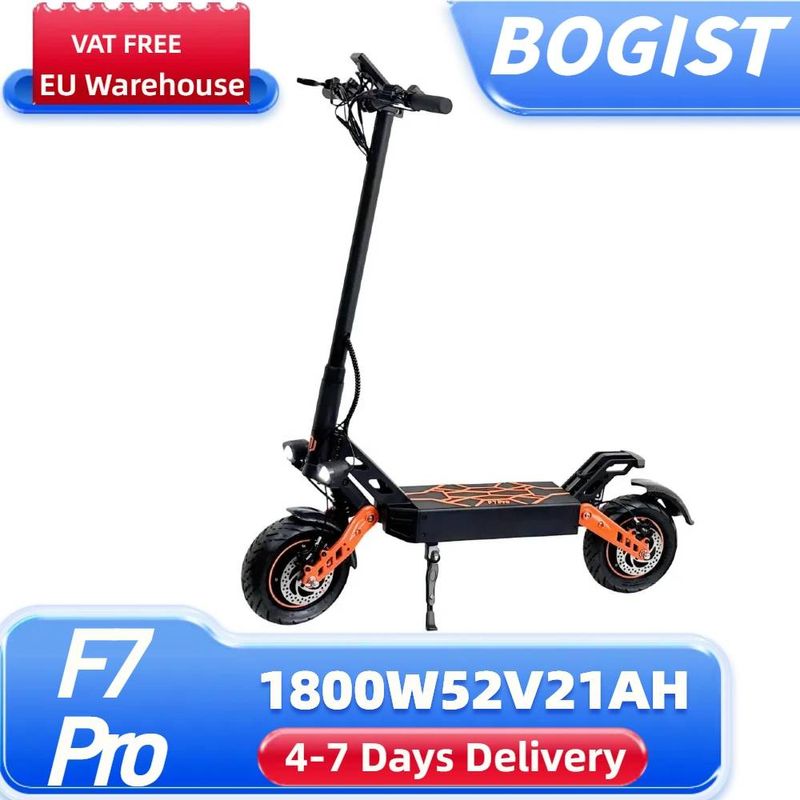 BOGIST F7 PRO 900W*2 električni skuter z dvema motorjema, 10'' all terrian eskuter za odrasle z baterijo 52V 21AH_voghion.com