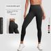 Damenbekleidung Hohe Taille Hüftheben Nahtlose Enge Schnelltrocknende Fitnesshose Oberbekleidung Laufsport Yogahose_voghion.com