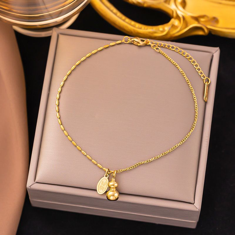 Cavigliera in acciaio al titanio a forma di cuore, elegante, da strada, all'ingrosso di gioielli_voghion.com