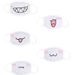 Maschera unisex in cotone, antipolvere, divertente e carina, con testo bidimensionale, stile anime, nera_voghion.com