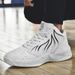 2024 Herbst Neue Basketball Sport- und Freizeitschuhe, Mid Top, Praktische Große Größe Turnschuhe, Herren 47 48_voghion.com