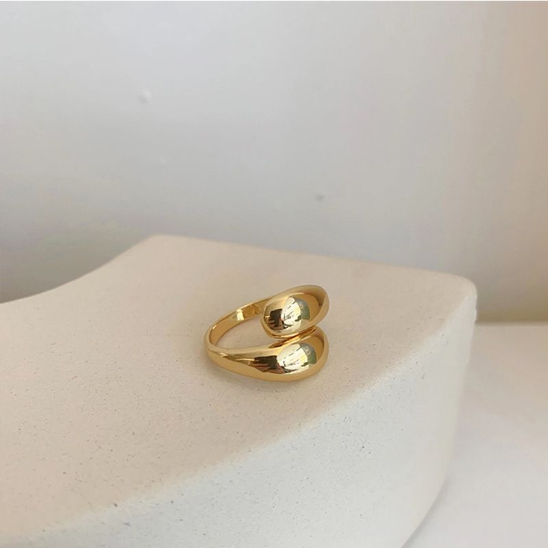 Heißer verkauf Frauen kuppel gold und silber große dicke offene ring, solide schmuck, 2024_voghion.com