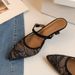 Baotou Half Slippers, Women's 2025 New Style, Mesh Mill Shoes, Pointed Stiletto High Heels, Lazy One Line Strap,_voghion.com