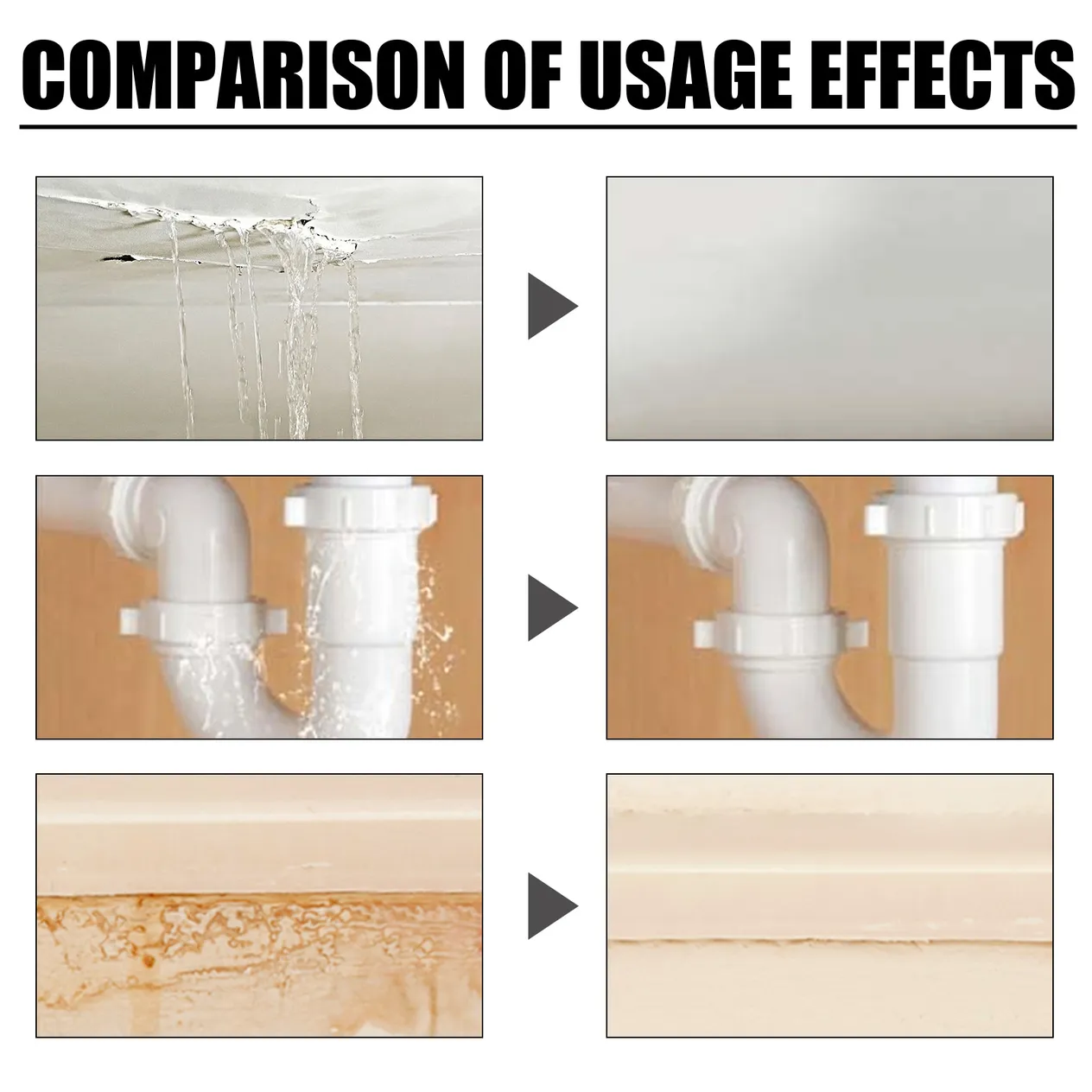 Colle étanche et anti-fuite, colle étanche transparente pour salle de bain, mur extérieur étanche, revêtement étanche sans brique_voghion.com