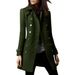 Women's Clothing Double-Breasted Wool Coat Long Trench Coat With Pockets Slim Fit Casual Fall Winter Jacket_voghion.com