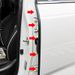 Junta de goma para borde de puerta de pilar B, insonorizada, resistente al viento, sellador delantero para coche, accesorios, tira decorativa_voghion.com
