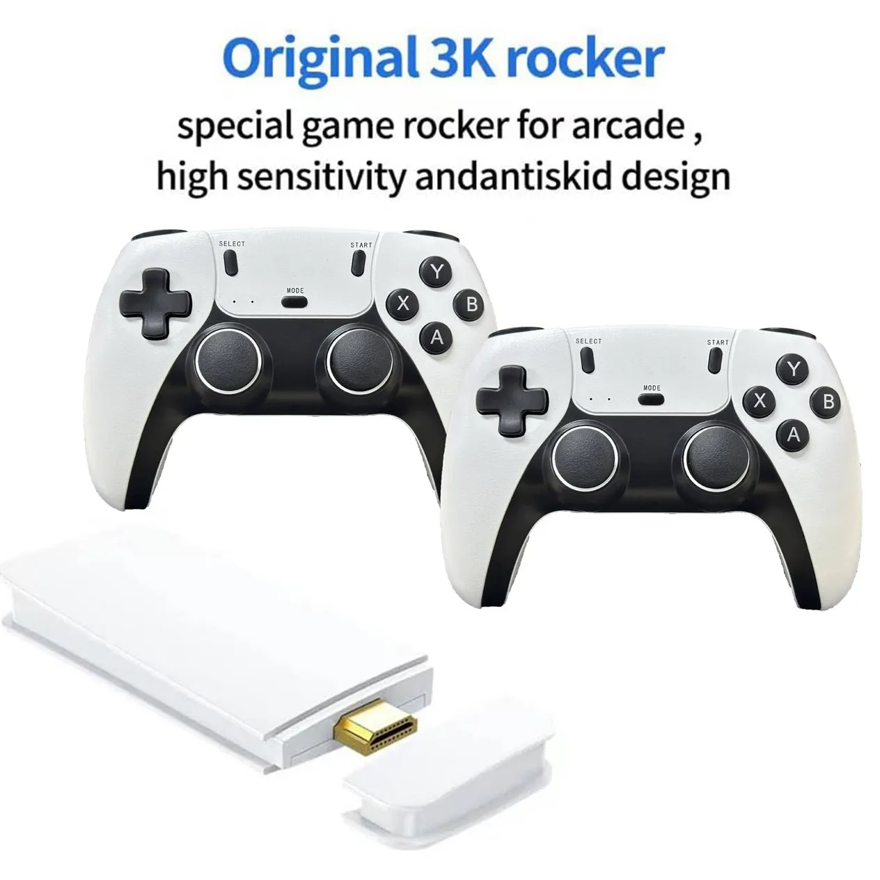 Herná konzola Retro Game Stick, 4K HDMI výstup a bezdrôtový ovládač s 20 000+/30 000+ hrami, arkádová herná konzola (64G/128G)_voghion.com