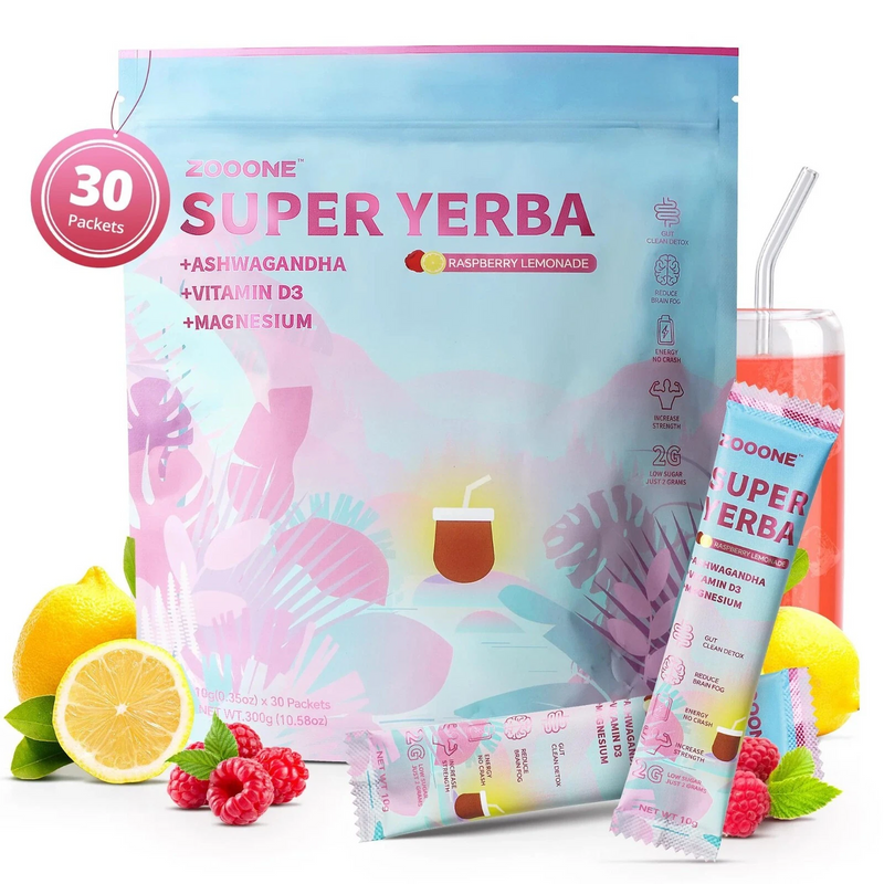 ZOOONE Super Yerba Instant Mate -teejauhe Puhdas luonnontee ilman lisäaineita_voghion.com