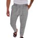 Pantaloni da uomo Premium, nuovi, in cotone e lino, con coulisse, a gamba dritta, casual, con lacci, primavera e autunno_voghion.com