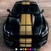6-pack Parallel Line Car Universal Model Roof Decal Decoration Engine Hood Modification Sticker_voghion.com