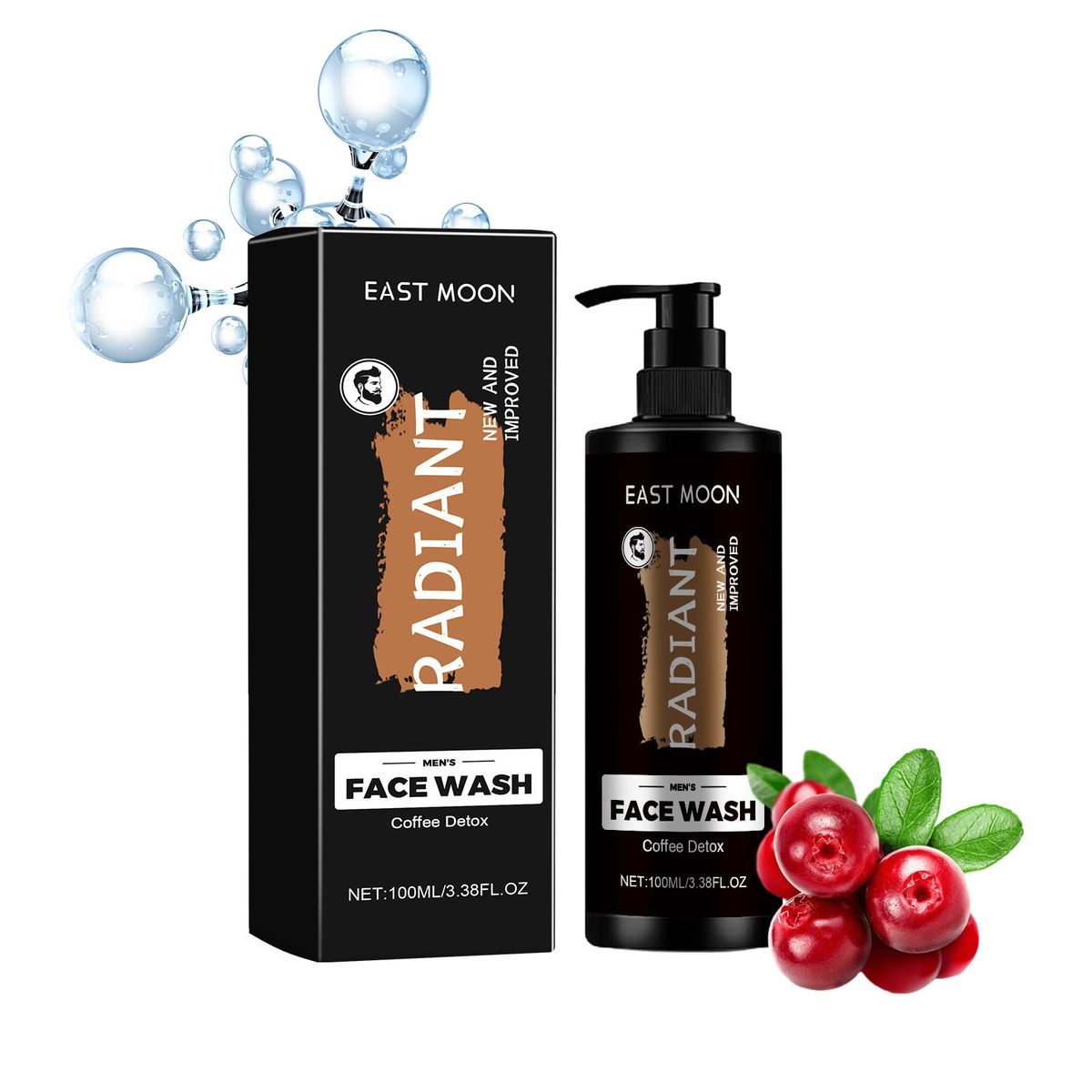 EAST MOON Gezichtsverzorgingsset voor heren hydrateert, verfrist en verstevigt de huid_voghion.com