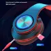 RGB Hs Headphones Blutooth Surround Sound Stereo Wireless Earphone USB With MicroPhone Colourful Light PC Laptop_voghion.com