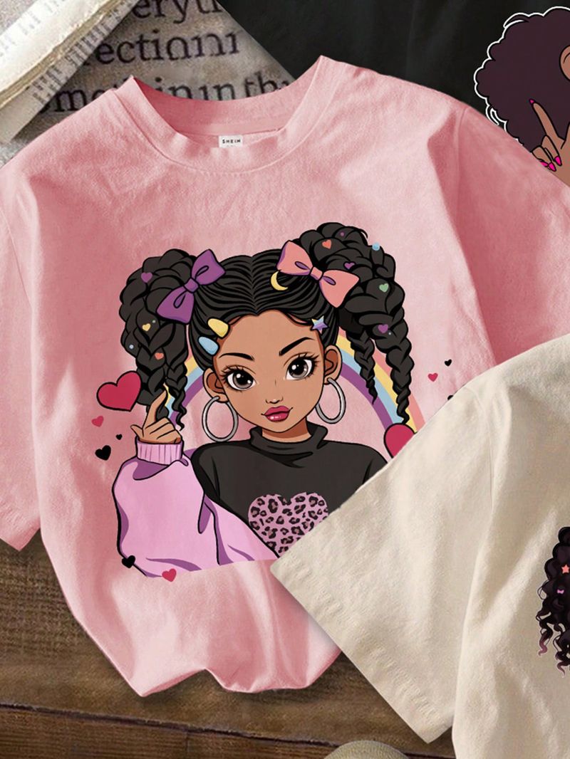 Kids Clothing Round Neck Short Sleeved T Shirt Summer T Shirt Tops_voghion.com