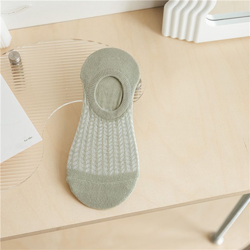 Invisible Non-Slip Women's Boat Socks for Spring and Summer_voghion.com